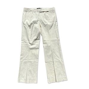 Theory Women’s Pants Straight Leg Ivory Size 10